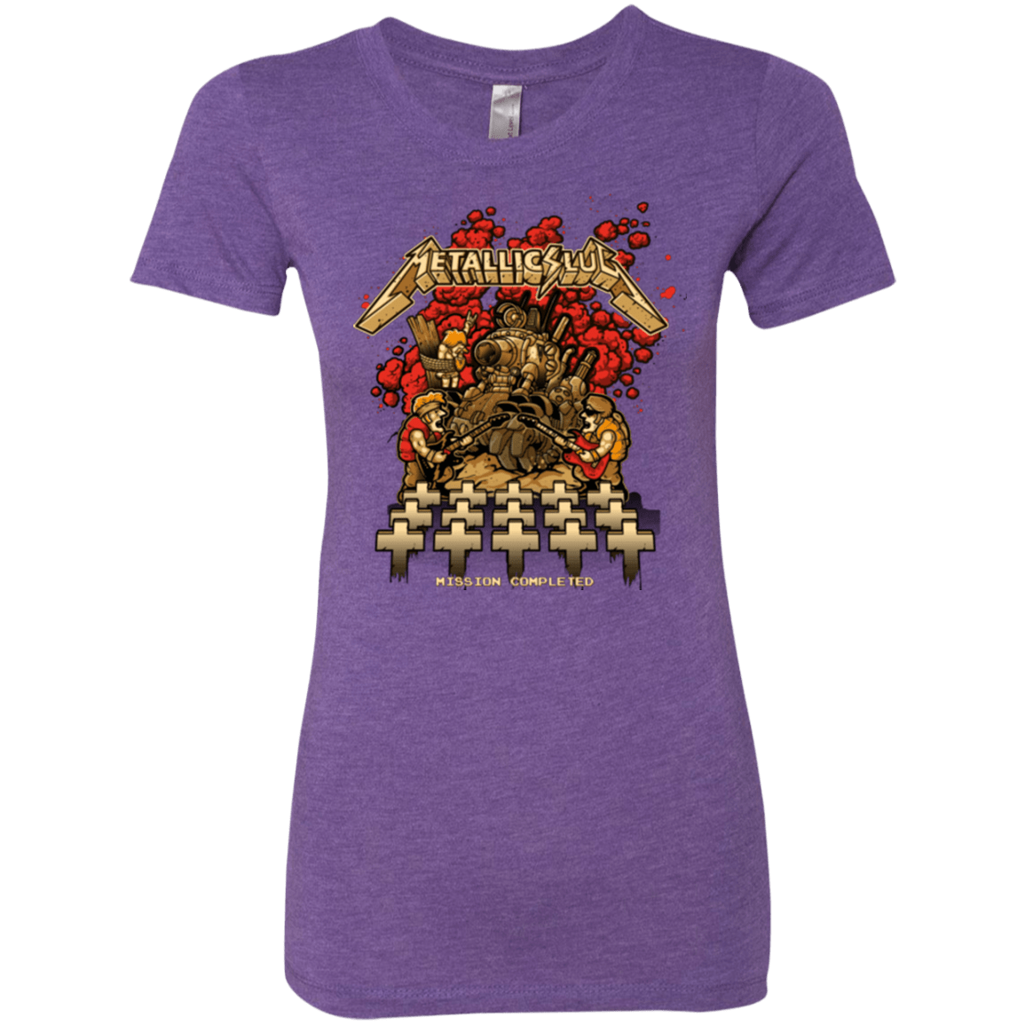 T-Shirts Purple Rush / Small METALLIC SLUG Women's Triblend T-Shirt