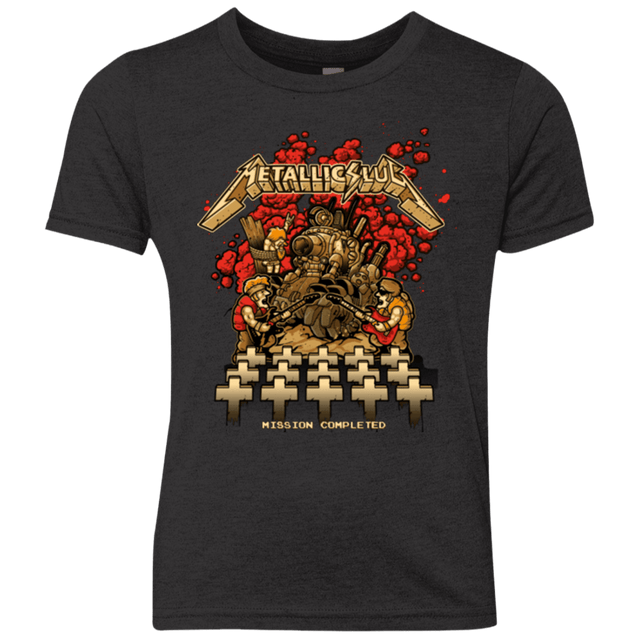 T-Shirts Vintage Black / YXS METALLIC SLUG Youth Triblend T-Shirt