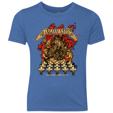 T-Shirts Vintage Royal / YXS METALLIC SLUG Youth Triblend T-Shirt