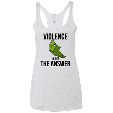 T-Shirts Heather White / X-Small Metapeace Women's Triblend Racerback Tank