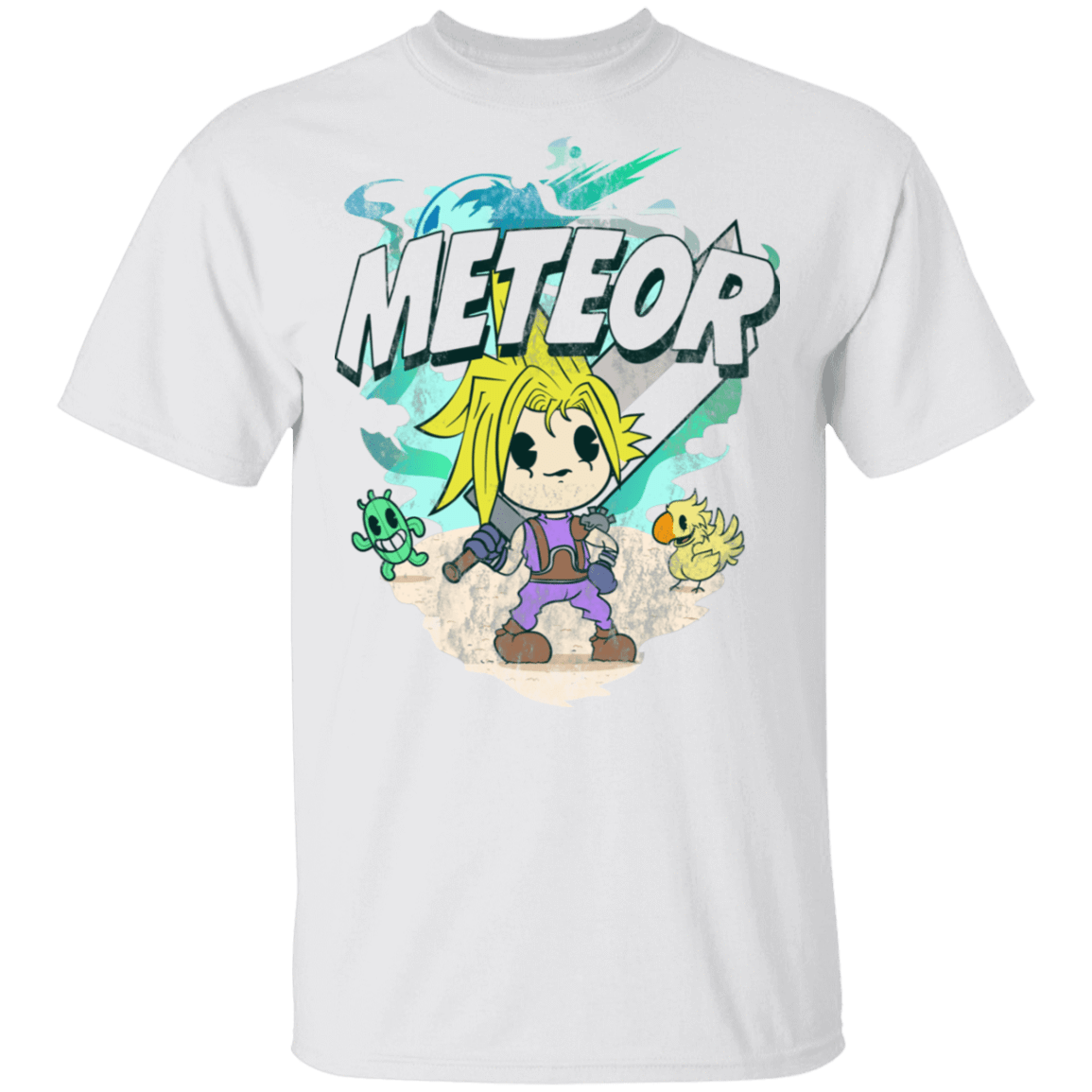 T-Shirts White / S Meteor Cartoon T-Shirt