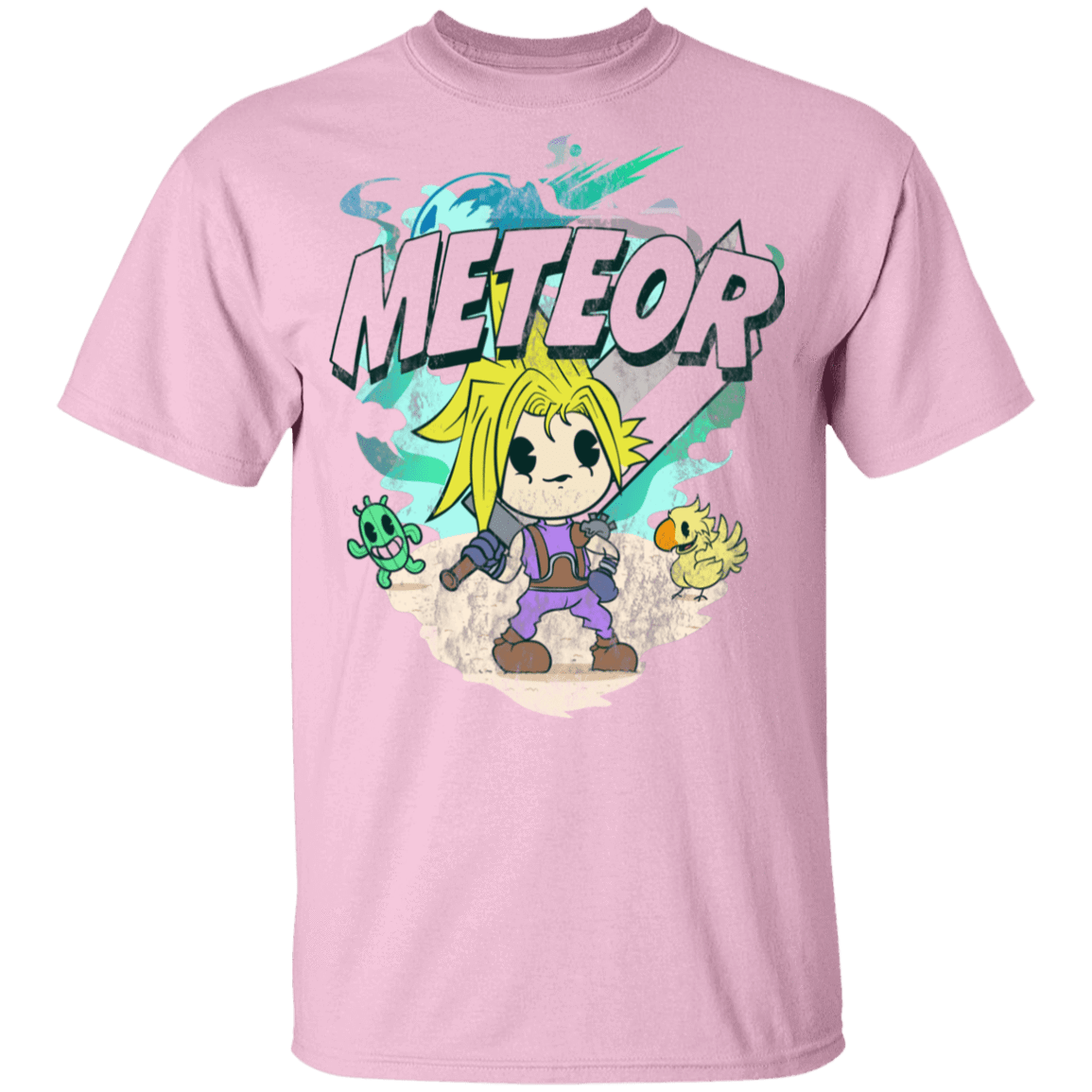 T-Shirts Light Pink / YXS Meteor Cartoon Youth T-Shirt