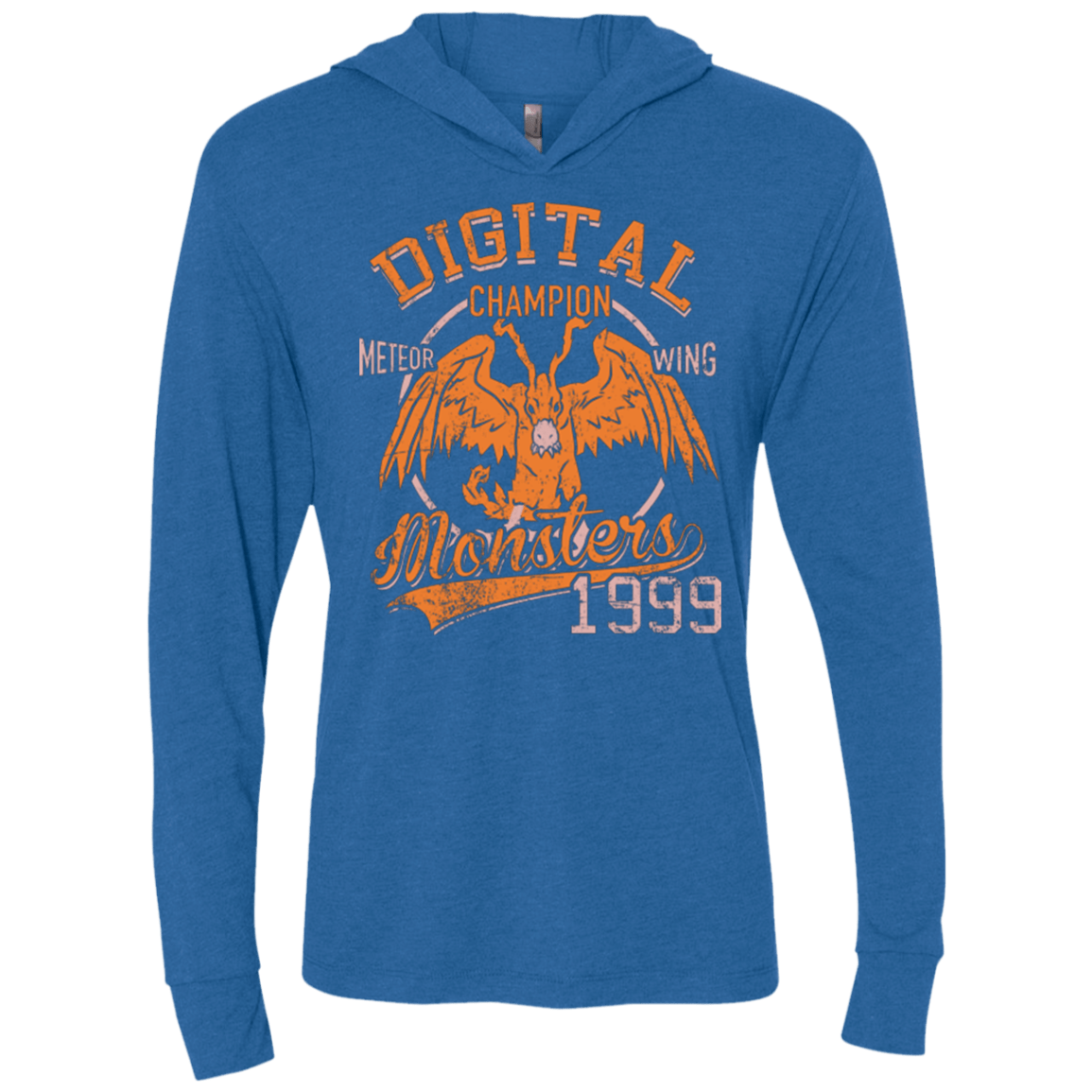 T-Shirts Vintage Royal / X-Small Meteor Wing Triblend Long Sleeve Hoodie Tee