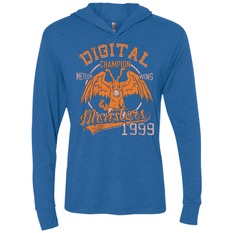 T-Shirts Vintage Royal / X-Small Meteor Wing Triblend Long Sleeve Hoodie Tee