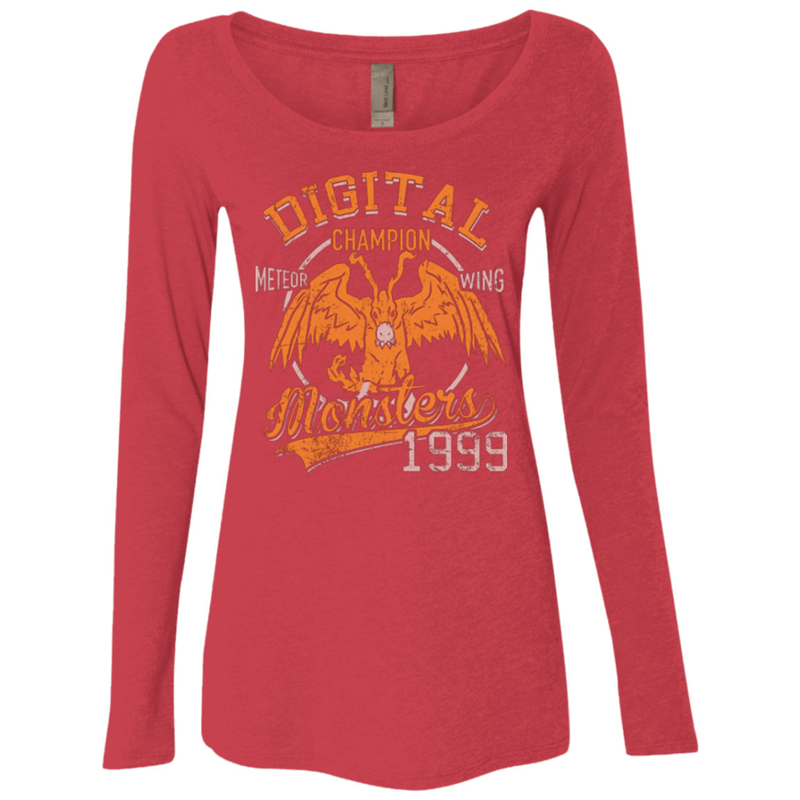 T-Shirts Vintage Red / Small Meteor Wing Women's Triblend Long Sleeve Shirt
