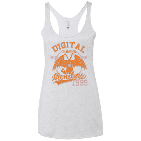 T-Shirts Heather White / X-Small Meteor Wing Women's Triblend Racerback Tank
