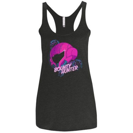 T-Shirts Vintage Black / X-Small Metroid Helmet 80's Women's Triblend Racerback Tank