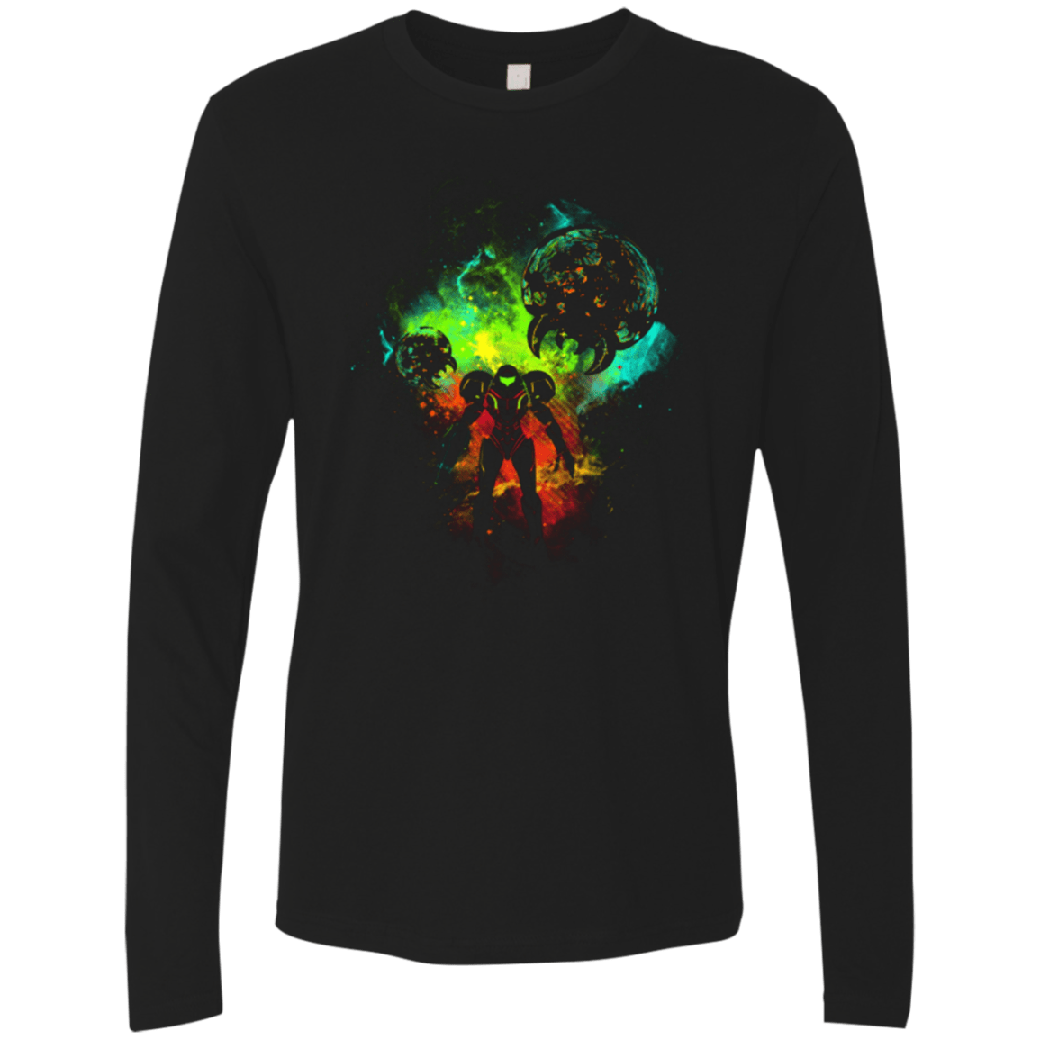 T-Shirts Black / Small METROID Men's Premium Long Sleeve