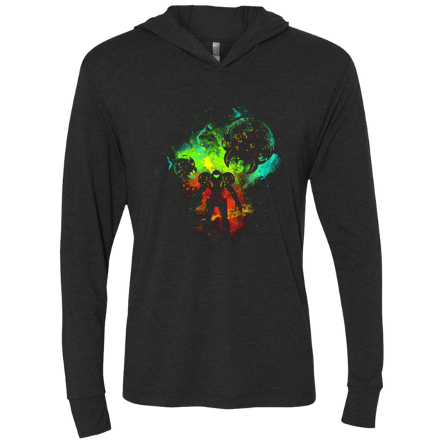 T-Shirts Vintage Black / X-Small METROID Triblend Long Sleeve Hoodie Tee