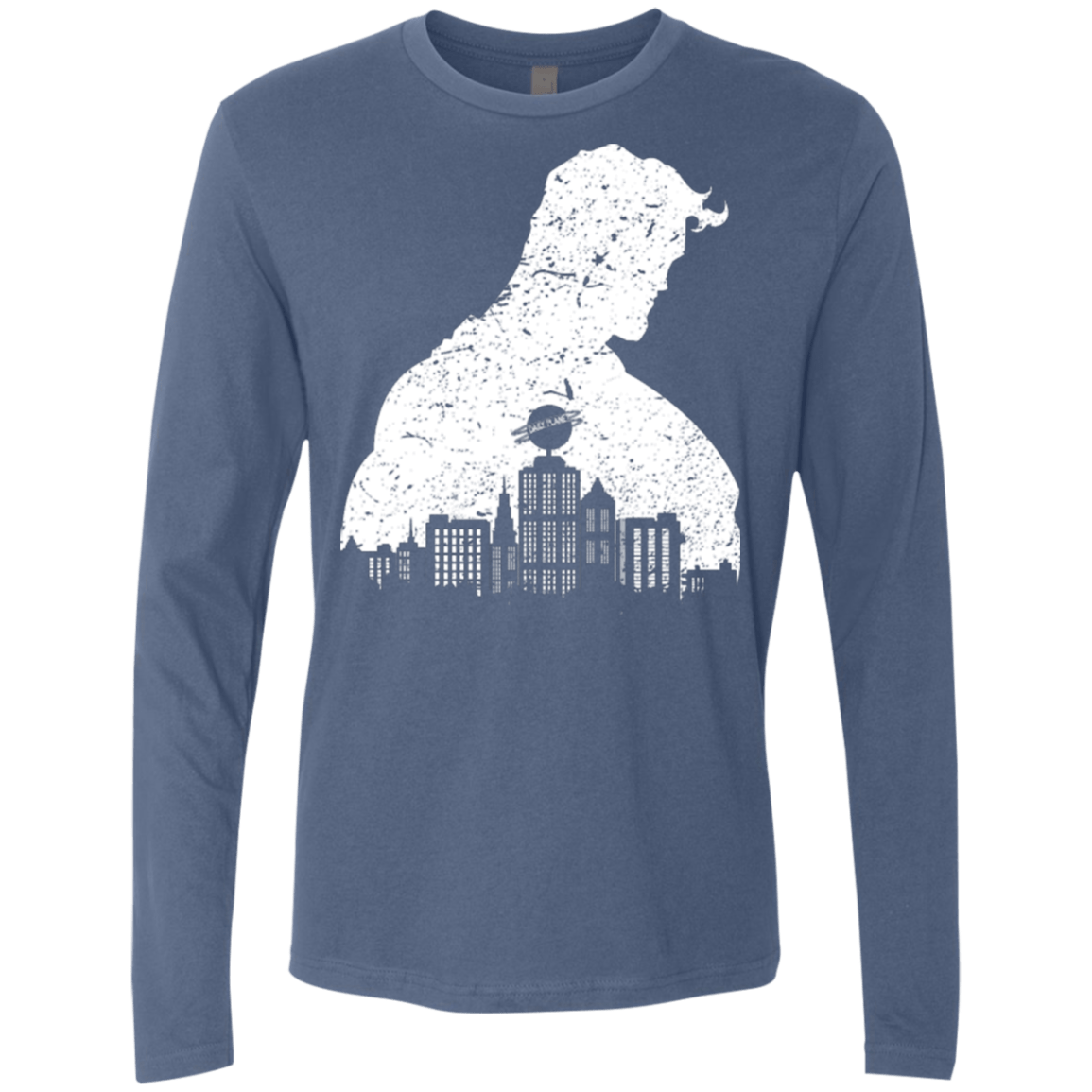 T-Shirts Indigo / Small Metropolis Shadow Men's Premium Long Sleeve