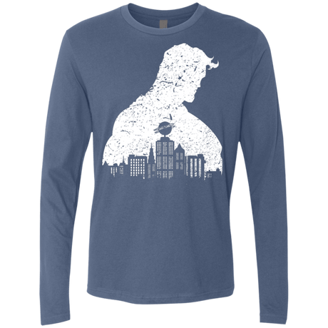 T-Shirts Indigo / Small Metropolis Shadow Men's Premium Long Sleeve