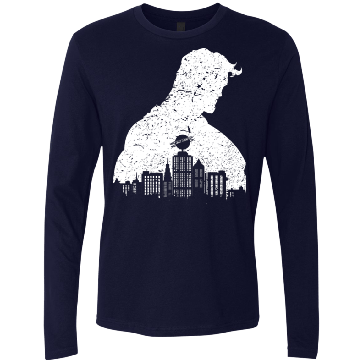 T-Shirts Midnight Navy / Small Metropolis Shadow Men's Premium Long Sleeve