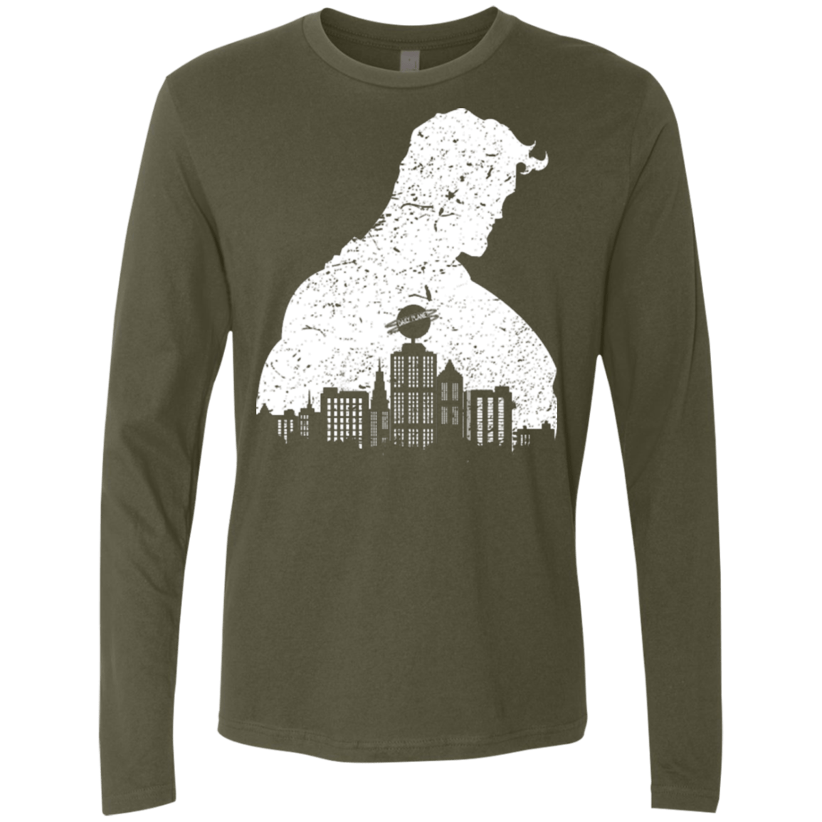 T-Shirts Military Green / Small Metropolis Shadow Men's Premium Long Sleeve