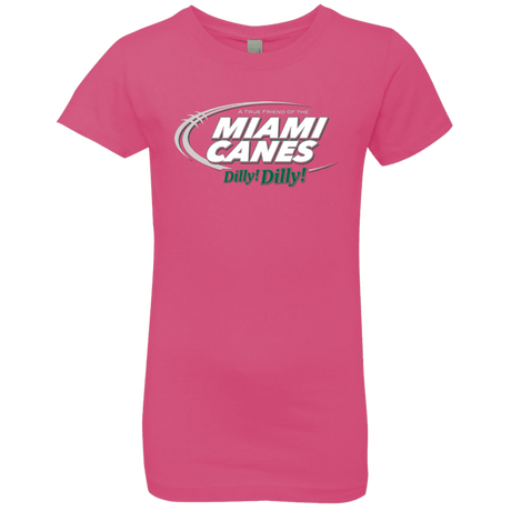 T-Shirts Hot Pink / YXS Miami Dilly Dilly Girls Premium T-Shirt