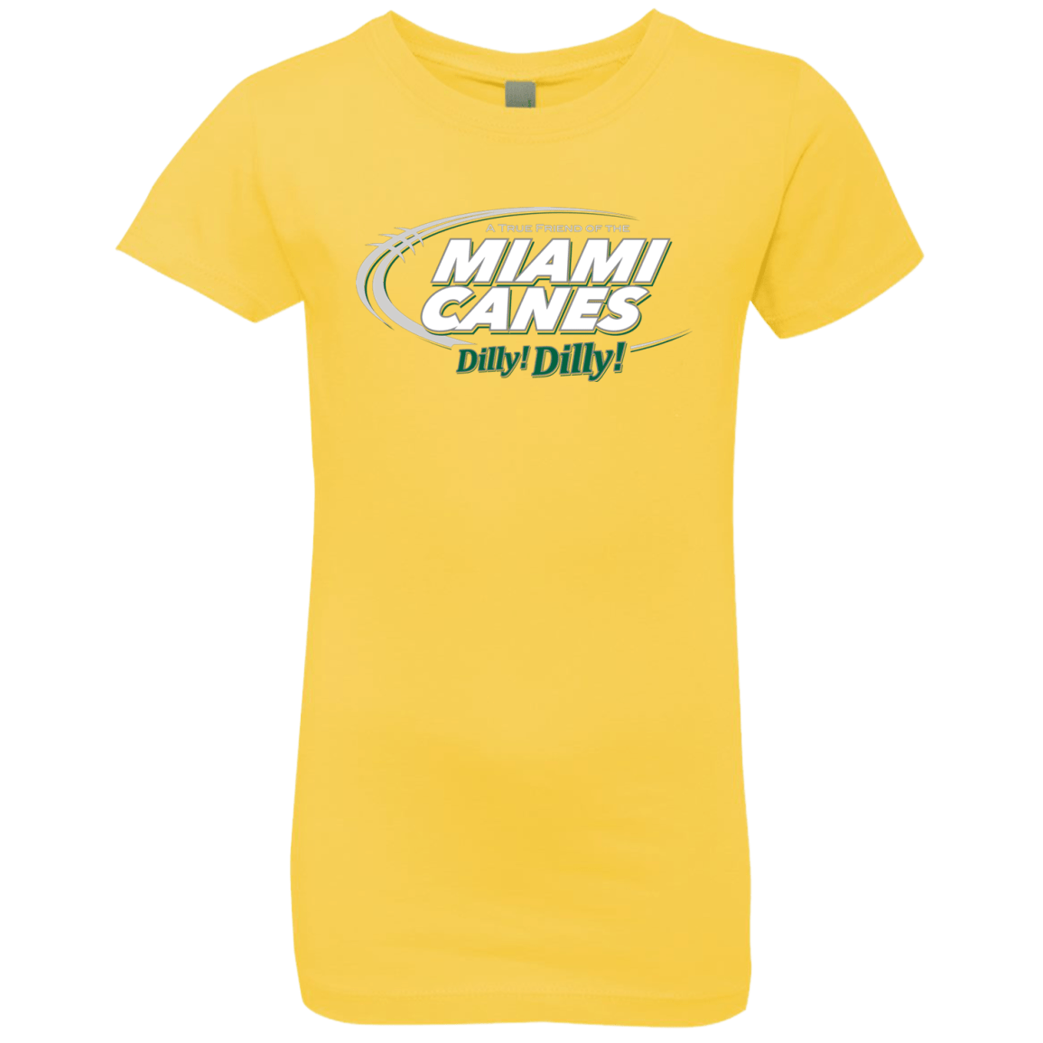 T-Shirts Vibrant Yellow / YXS Miami Dilly Dilly Girls Premium T-Shirt