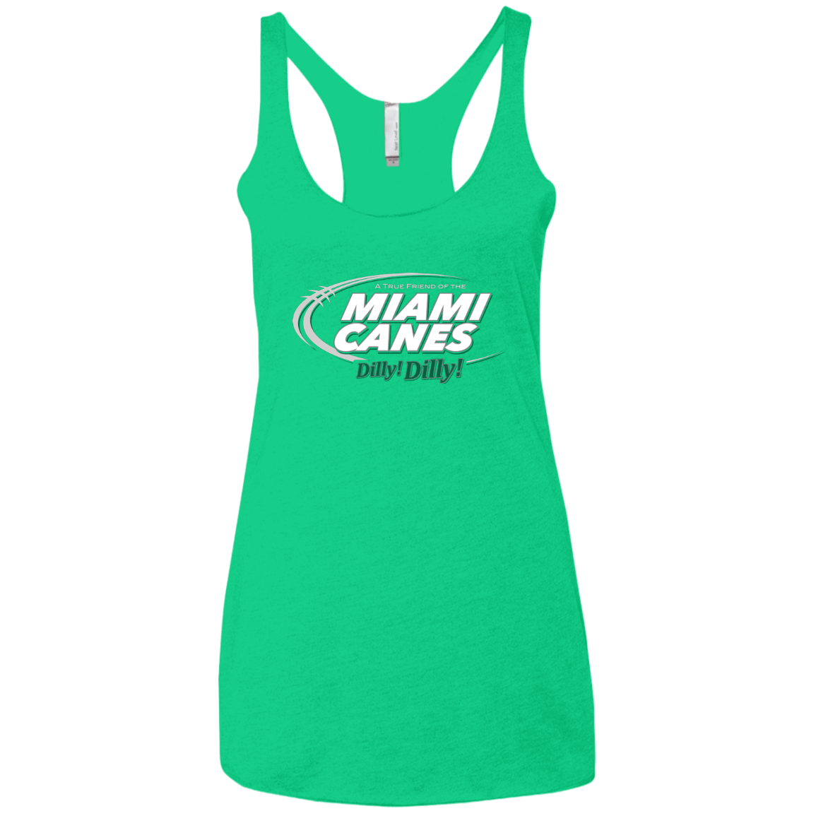 T-Shirts Envy / X-Small Miami Dilly Dilly Women's Triblend Racerback Tank