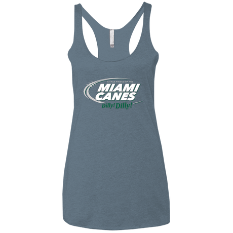 T-Shirts Indigo / X-Small Miami Dilly Dilly Women's Triblend Racerback Tank