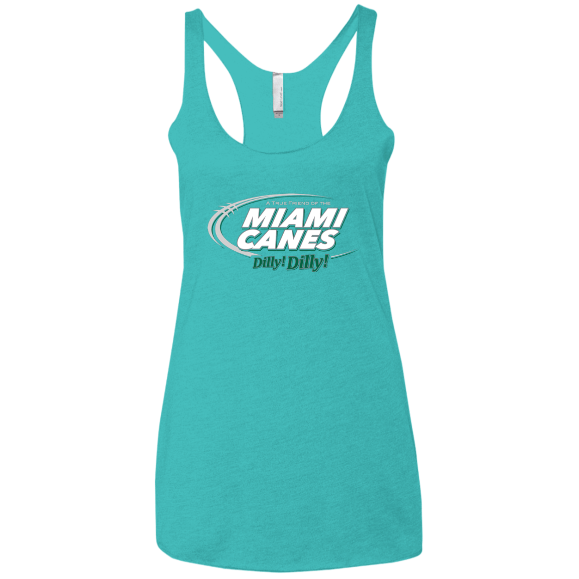 T-Shirts Tahiti Blue / X-Small Miami Dilly Dilly Women's Triblend Racerback Tank
