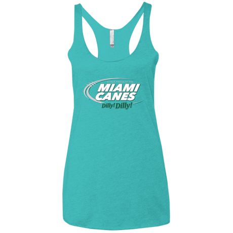 T-Shirts Tahiti Blue / X-Small Miami Dilly Dilly Women's Triblend Racerback Tank