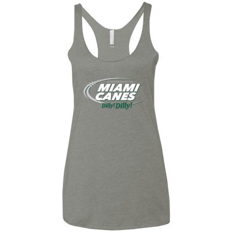 T-Shirts Venetian Grey / X-Small Miami Dilly Dilly Women's Triblend Racerback Tank