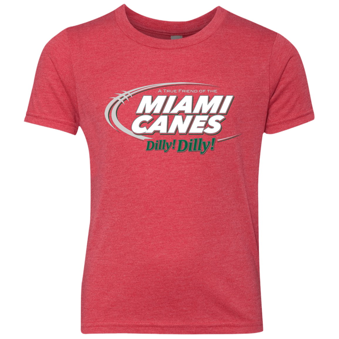 T-Shirts Vintage Red / YXS Miami Dilly Dilly Youth Triblend T-Shirt