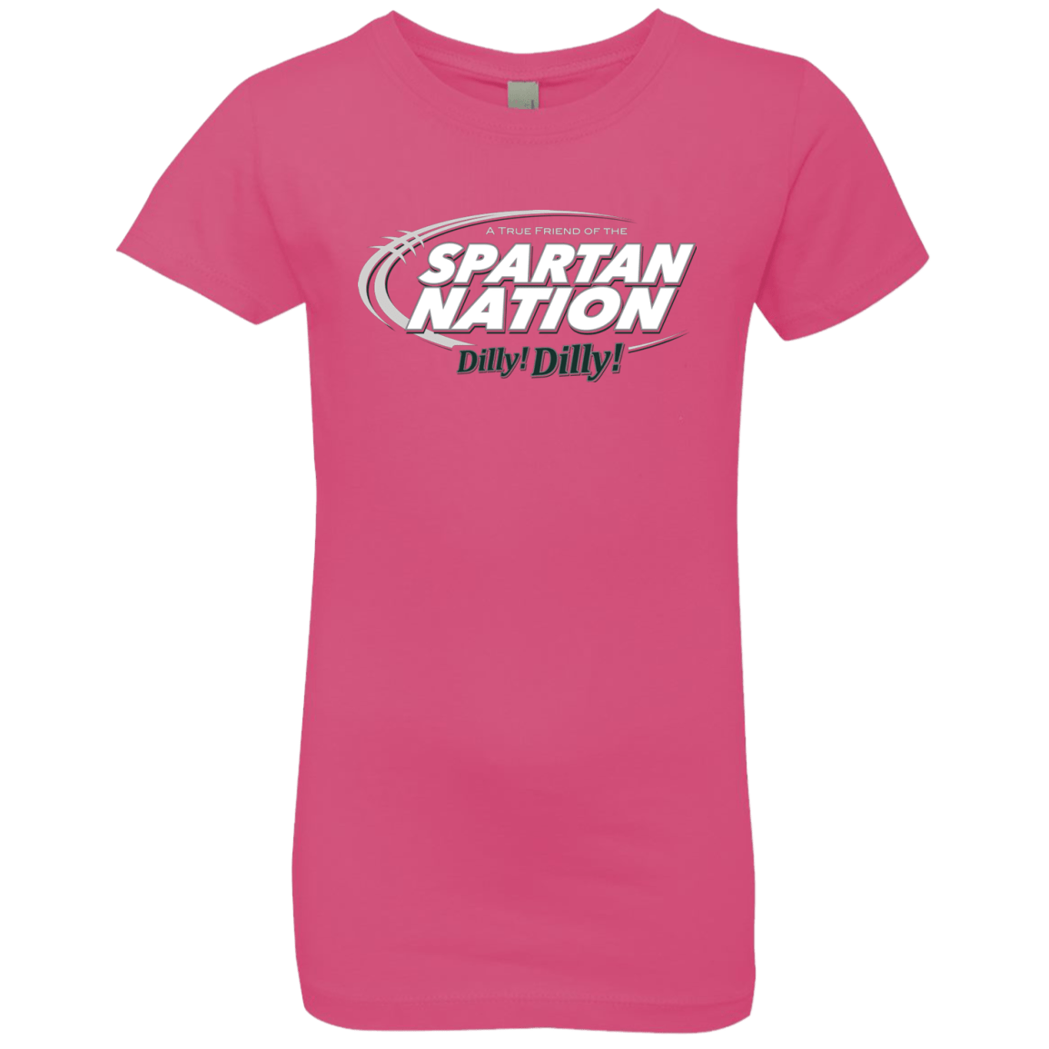 T-Shirts Hot Pink / YXS Michigan State Dilly Dilly Girls Premium T-Shirt