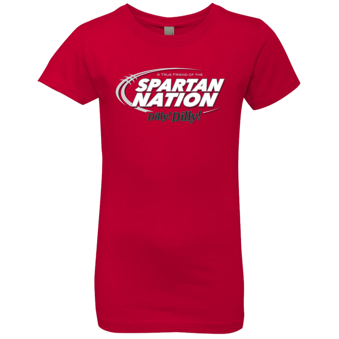 T-Shirts Red / YXS Michigan State Dilly Dilly Girls Premium T-Shirt