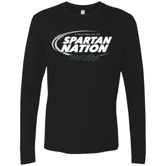 T-Shirts Black / Small Michigan State Dilly Dilly Men's Premium Long Sleeve