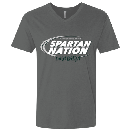 T-Shirts Heavy Metal / X-Small Michigan State Dilly Dilly Men's Premium V-Neck