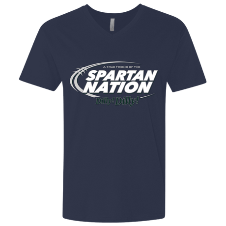 T-Shirts Midnight Navy / X-Small Michigan State Dilly Dilly Men's Premium V-Neck