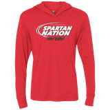 T-Shirts Vintage Red / X-Small Michigan State Dilly Dilly Triblend Long Sleeve Hoodie Tee