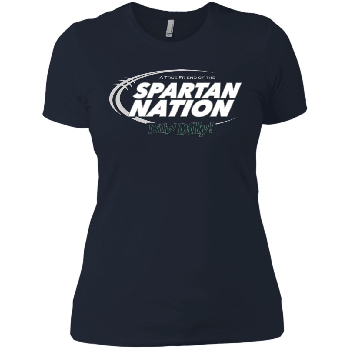 T-Shirts Midnight Navy / X-Small Michigan State Dilly Dilly Women's Premium T-Shirt