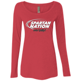 T-Shirts Vintage Red / Small Michigan State Dilly Dilly Women's Triblend Long Sleeve Shirt