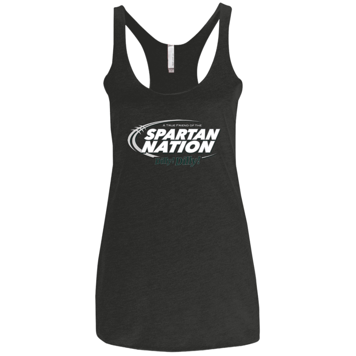 T-Shirts Vintage Black / X-Small Michigan State Dilly Dilly Women's Triblend Racerback Tank