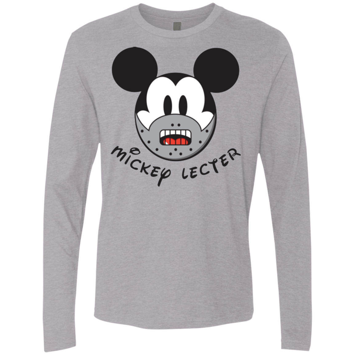 T-Shirts Heather Grey / Small Mickey Lecter Men's Premium Long Sleeve