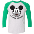 T-Shirts Heather White/Envy / X-Small Mickey Lecter Men's Triblend 3/4 Sleeve