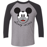 T-Shirts Premium Heather/ Vintage Black / X-Small Mickey Lecter Men's Triblend 3/4 Sleeve