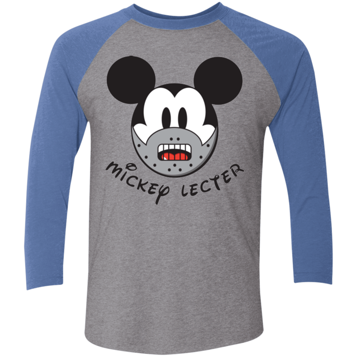 T-Shirts Premium Heather/ Vintage Royal / X-Small Mickey Lecter Men's Triblend 3/4 Sleeve