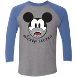 T-Shirts Premium Heather/ Vintage Royal / X-Small Mickey Lecter Men's Triblend 3/4 Sleeve