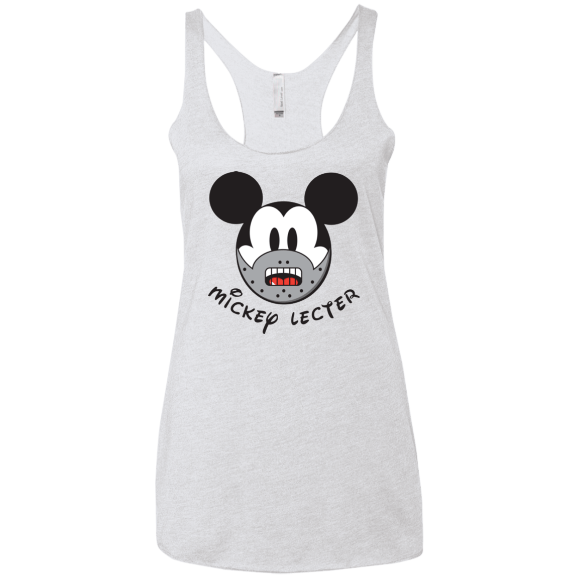 T-Shirts Heather White / X-Small Mickey Lecter Women's Triblend Racerback Tank