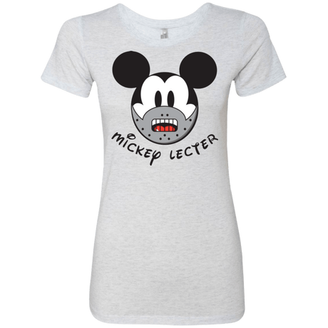 T-Shirts Heather White / Small Mickey Lecter Women's Triblend T-Shirt