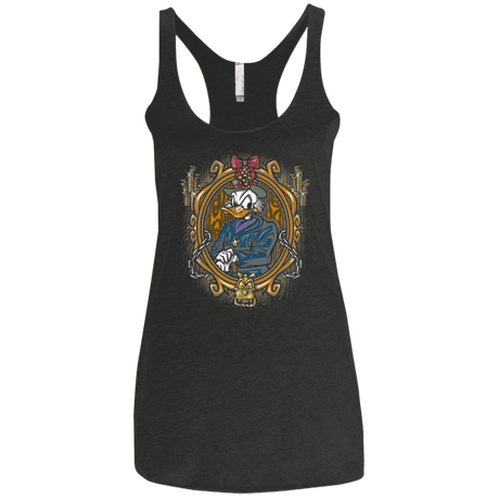 T-Shirts Vintage Black / X-Small Mickeys Christmas Carol Scrooge Women's Triblend Racerback Tank