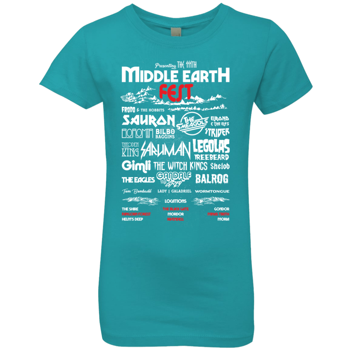Middle Earth Fest Girls Premium T-Shirt