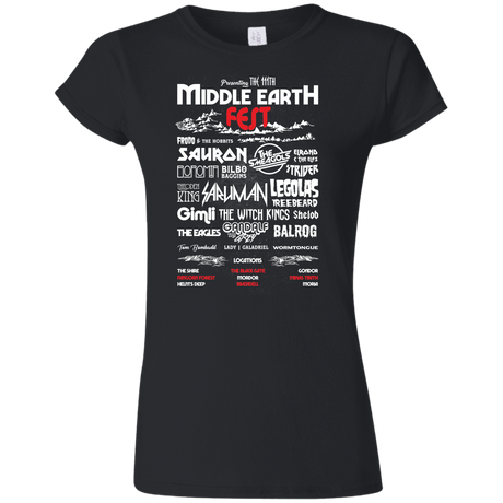 T-Shirts Black / S Middle Earth Fest Junior Slimmer-Fit T-Shirt