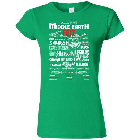 T-Shirts Irish Green / S Middle Earth Fest Junior Slimmer-Fit T-Shirt