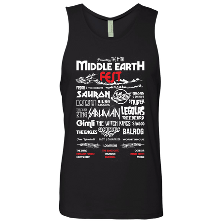 T-Shirts Black / S Middle Earth Fest Men's Premium Tank Top