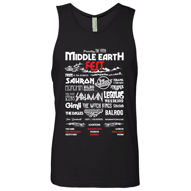 T-Shirts Black / S Middle Earth Fest Men's Premium Tank Top