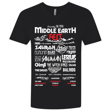 T-Shirts Black / X-Small Middle Earth Fest Men's Premium V-Neck