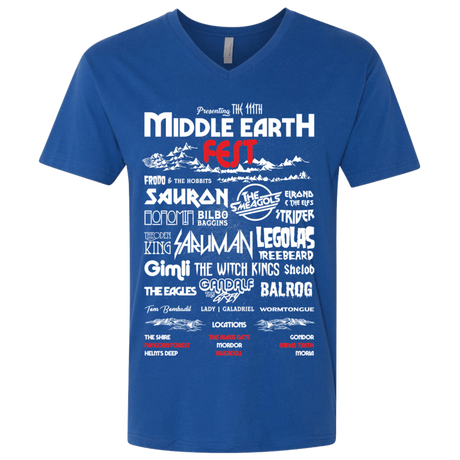 T-Shirts Royal / X-Small Middle Earth Fest Men's Premium V-Neck