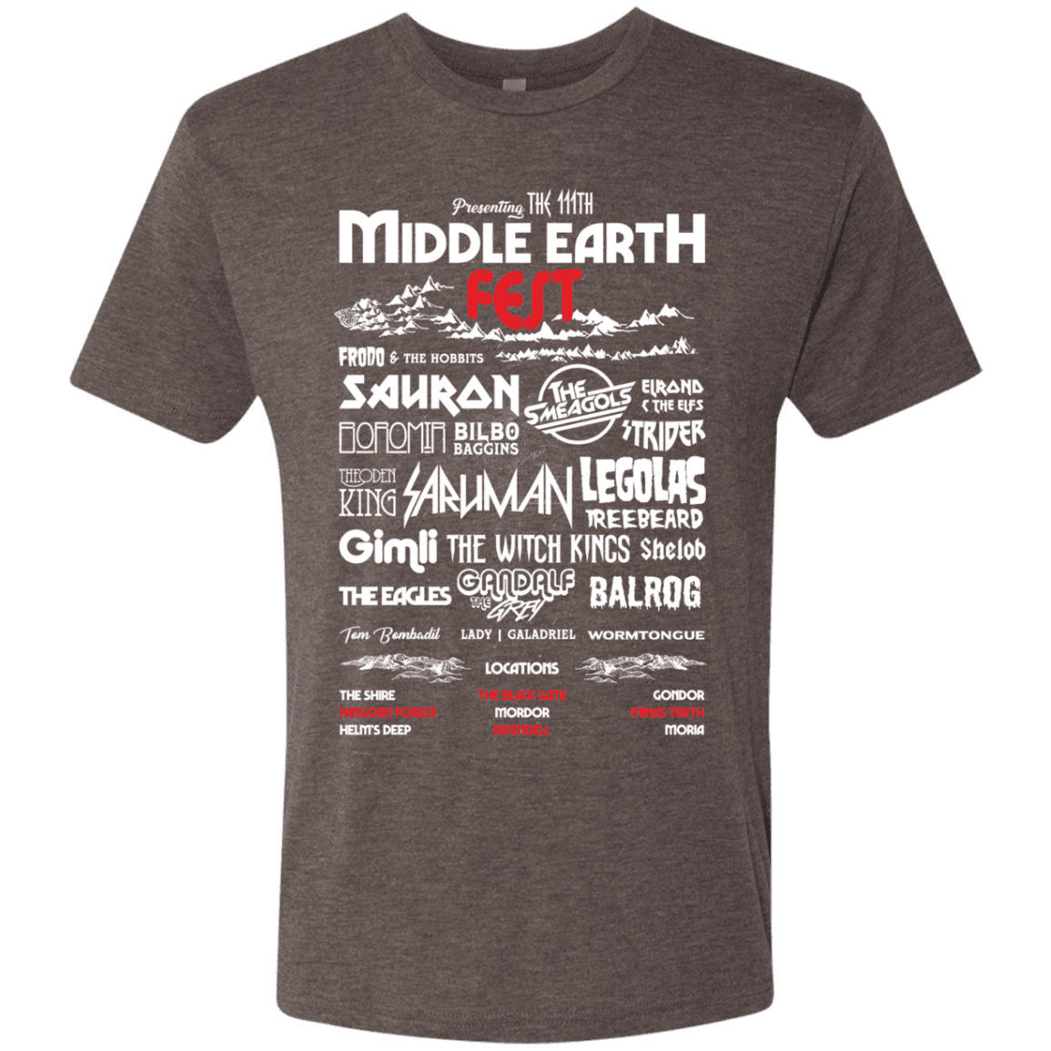 T-Shirts Macchiato / S Middle Earth Fest Men's Triblend T-Shirt